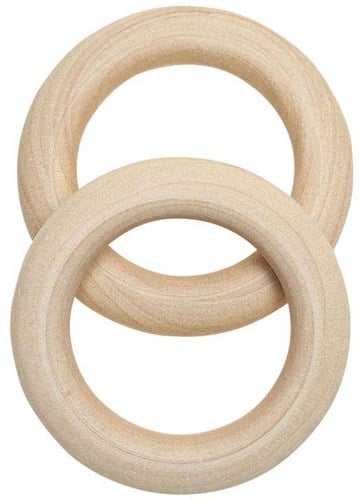 Go Handmade Wooden Rings Ø 55 mm (2 pieces)