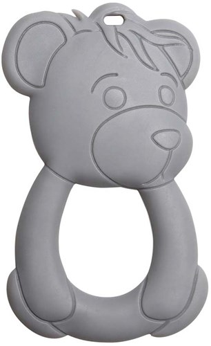 Go Handmade Teether Bear Grey