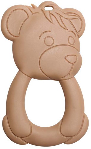 Go Handmade Teether Bear Brown