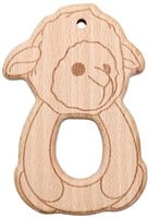 Go Handmade Wooden Animal Teether Sheep