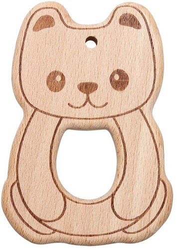 Go Handmade Wooden Animal Teether Bear