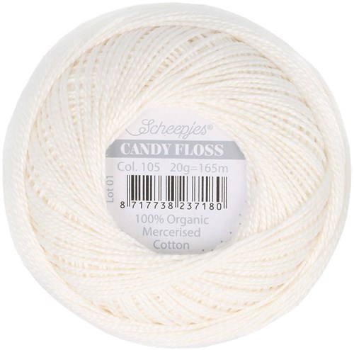 Scheepjes Candy Floss 105 Bridal White-2