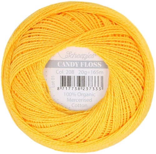 Scheepjes Candy Floss 208 Yellow Gold-2