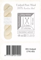 Scheepjes Nakid S. Undyed Pure Wool Fingering 1 White-3