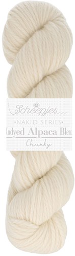 Scheepjes Nakid S. Undyed Alpaca Blend Chunky 5 White