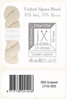 Scheepjes Nakid S. Undyed Alpaca Blend Chunky 5 White-2