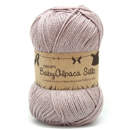 Drops BabyAlpaca Silk Uni Colour 1760 Light-grey-purple