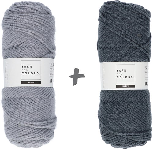 Dream Roll Cushion 4.0 Crochet Kit 17 Shark Grey & Graphite