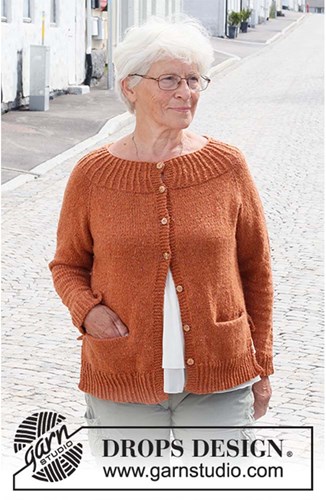 Knitting Pattern Drops Soft Tweed Cardigan-2