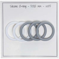 Go Handmade O-Teething Ring White / Gray-2