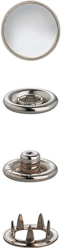 Prym Refill No-Sew Snap Fasteners Silver 10mm-2