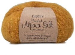 Drops Brushed Alpaca Silk Uni Colour 019 Curry