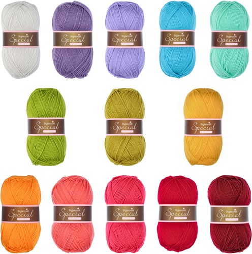 Temperature Table Runner CAL Yarn Kit 1 Rainbow