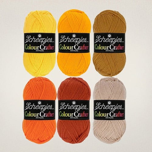 Scheepjes Colour Crafter Colour Pack 6x50g Clogs-2