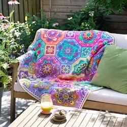 Persian Tiles Fiësta Blanket Crochet kit