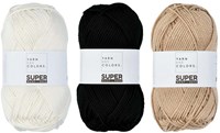 Yarn and Colors Black, White and Bright Comfy Cushion Knitting Kit 009 Limestone-3