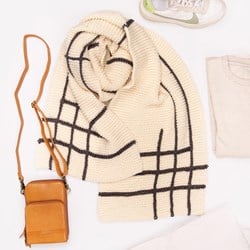 Reversible Scarf Crochet & Knit Kit