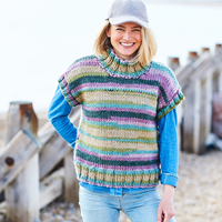 Stylecraft Merry Go Round XL Boat & High Neck Tank Tops Knitting pattern