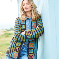 Stylecraft ReCreate DK Granny Motif Cardigans Crochet pattern