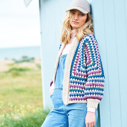 Stylecraft Granny Hexagon Cardigans Crochet pattern