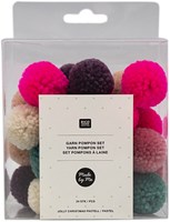 Rico Pompon Set Jolly Xmas Pastelmix