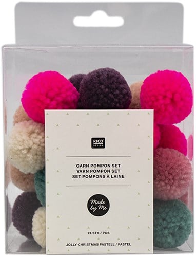 Rico Pompon Set Jolly Xmas Pastelmix