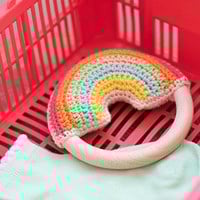 Yarnplaza Rainbow Teething Ring Crochet Kit 1 Pastel