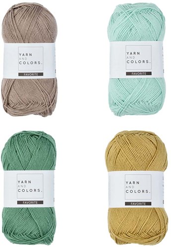 Yarn and Colors Favorite Clean Cloths Crochet Kit 073 Jade Gravel