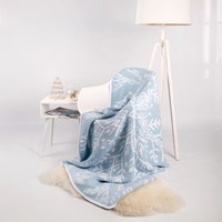 Acrtic Bloom Blanket Ice Blue Yarn kit - Digital pattern excluded-2