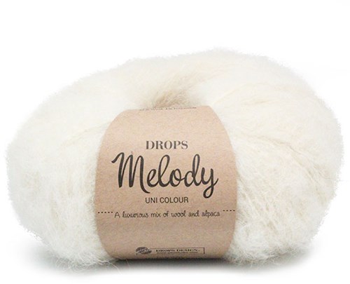 Drops Melody Uni Colour 001 Off-white