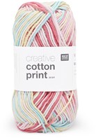 Rico Creative Cotton Aran Print 1 Pink Mix