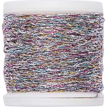 Rico Sticktwist Metallic Embroidery Thread No. 10 40m 380 Silver/Colourful