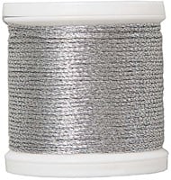 Rico Sticktwist Metallic Embroidery Thread No. 4 40m 945 Silver