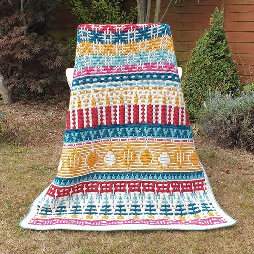 Letitia's Holiday Blanket MAL Yarn Kit 3 Traditional L-2
