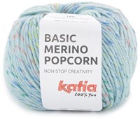 Katia Basic Merino Popcorn 205 Light Skyblue-Multicoloured