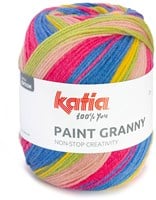 Katia Paint Granny 207 Blue-Green-Yellow-Bubble-gum