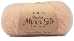 Drops Brushed Alpaca Silk Uni Colour 020 Pink Sand