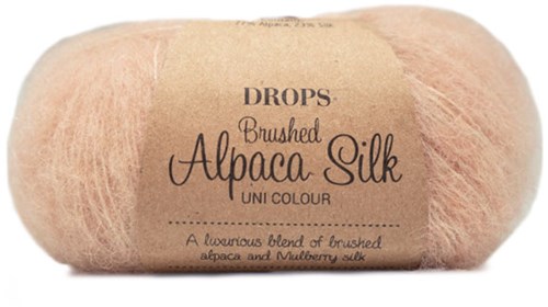 Drops Brushed Alpaca Silk Uni Colour 020 Pink Sand