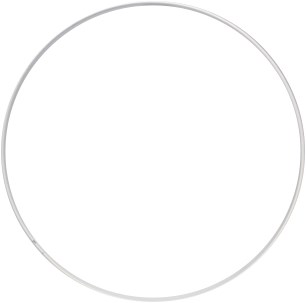 Metal ring 20cm - White