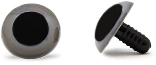 Safety Eyes Grey 20mm per pair