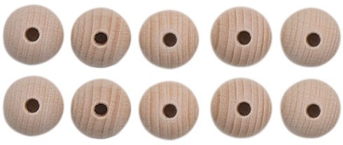 Wooden Beads Set 10 Pieces 20 mm