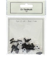 Go Handmade Safety Eyes Black 4mm (20 pieces)-2