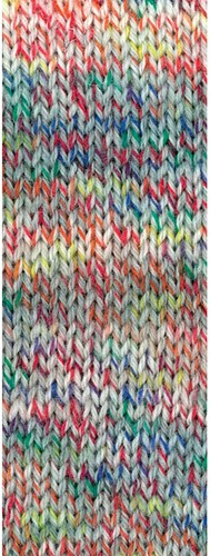 Lana Grossa Landlust Die Sockenwolle 215 Mint turquoise/light/medium grey/white/green/yellow/orange/navy/red mottled-2