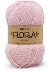 Drops Flora Uni Colour 21 Pink