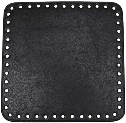 Go Handmade PU Leather Base 18x18cm Black