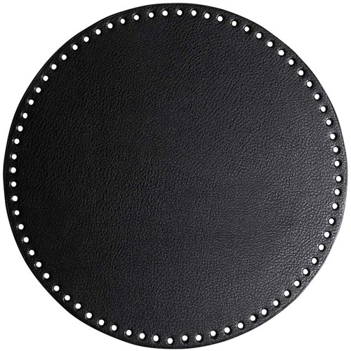 Go Handmade PU Leather Base Ø 30 cm Black