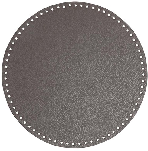 Go Handmade PU Leather Base Ø 30 cm Light Grey
