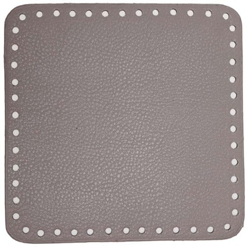 Go Handmade PU Leather Base 18x18cm Beige