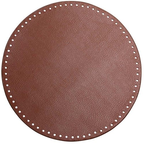 Go Handmade PU Leather Base Ø 30cm Brown