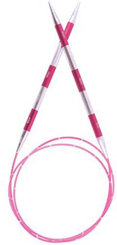 KnitPro Smartstix Fixed Circular Knitting Needles 100cm (Pink) 2.25 mm-2